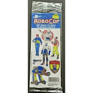 Vintage‎ 1990 Rand RoboCop Stickers Sealed Package of 8 Foil Decals NOS